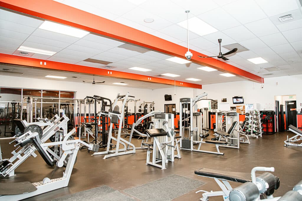G-Town Fitness gym floor with machines
